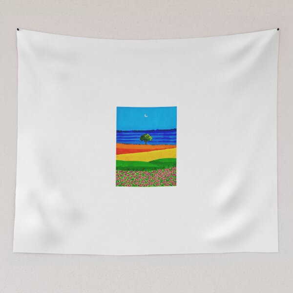 Item preview, Lone Tree Under a Vibrant Sky designed and sold by diptarka07.