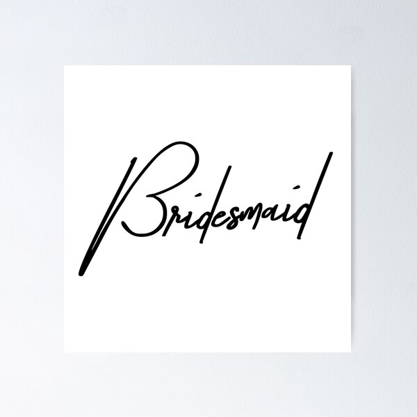 Item preview, Bridesmaid – Elegant Wedding Party Gift & Keepsake designed and sold by ReggieDior.