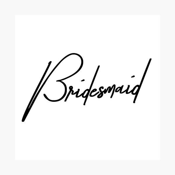 Item preview, Bridesmaid – Elegant Wedding Party Gift & Keepsake designed and sold by ReggieDior.