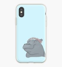 Flower Crown Flusspferd iPhone-Hülle & Cover
