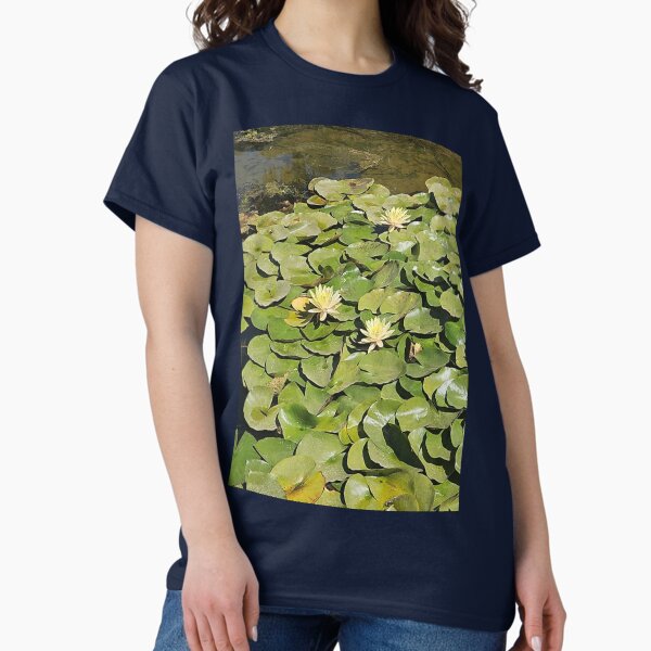 Item preview, yellow water lily pond designed and sold by Lizzilzil.