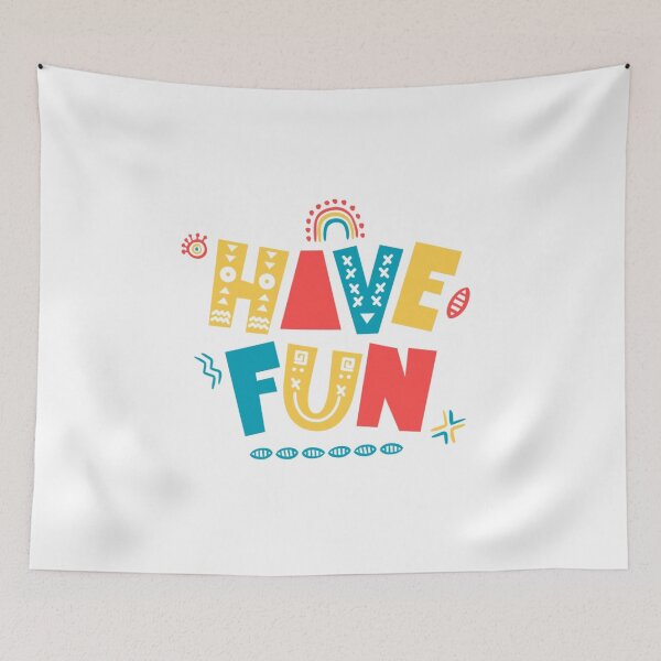 Item preview, "Have Fun" – Playful & Positive Typography Design for Joyful Living designed and sold by Colorful-Garden.