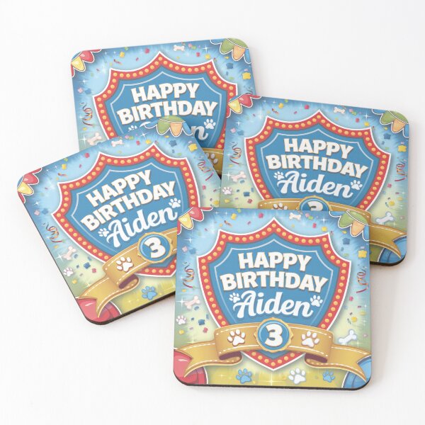 Item preview, Aiden's 3rd Birthday designed and sold by whatifsticks.