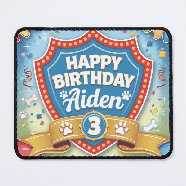 Item preview, Aiden's 3rd Birthday designed and sold by whatifsticks.