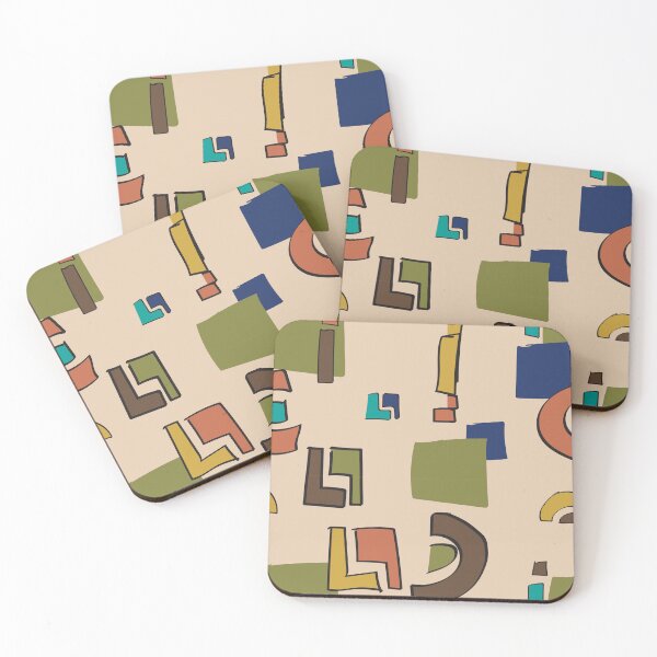 Item preview, Doodlebug 2 : Mid-Century Modern Abstract Pattern – Hand-Drawn Retro Geometric Design designed and sold by Warm Whimsy Designs.
