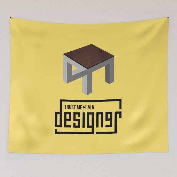 Item preview, Trust me - I'm a designer - with an optical illusion designed and sold by knappidesign.