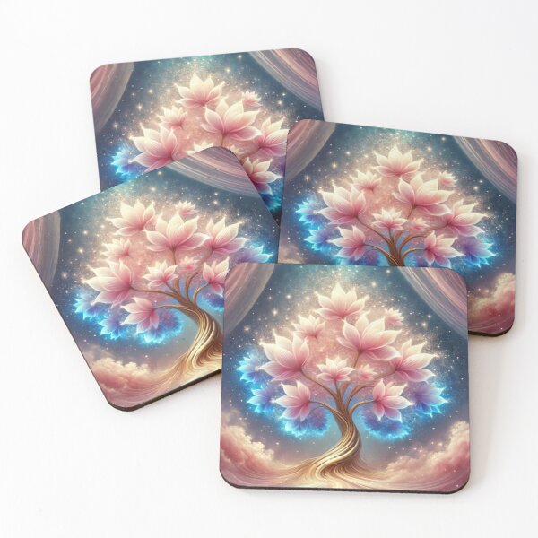 Item preview, Dreamscape Tree – Pink & Blue Glow designed and sold by Bellassi.