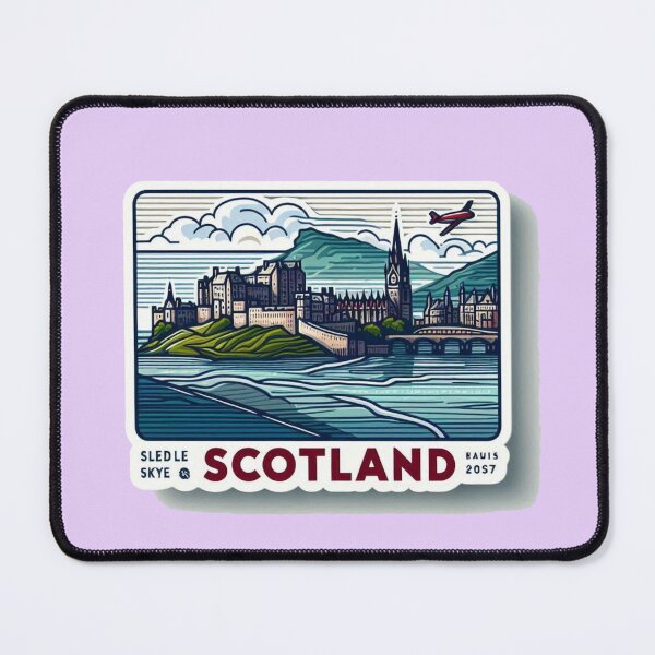 Item preview,  Scotland's Stunning 3D Sketch: Isle of Skye, Edinburgh Castle & More ,  designed and sold by PaintMeWorld.
