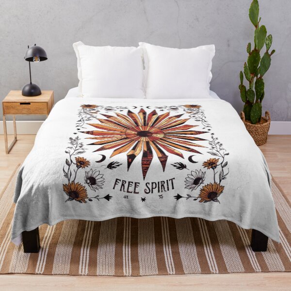 Artikelvorschau, Freigeist, Hippie-Seele, Sonnenblumen-Design entworfen und verkauft von AdaMerch.