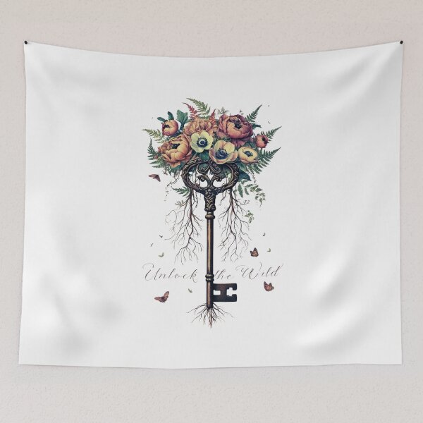 Item preview, Boho Key Floral Design designed and sold by AdaMerch.