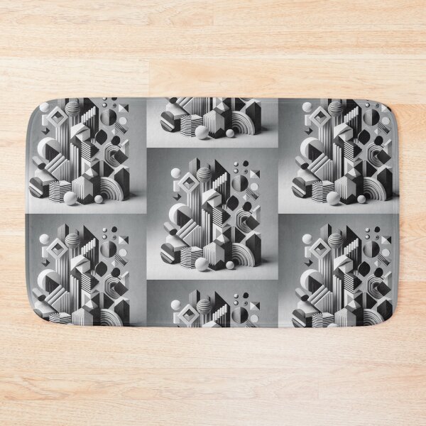Item preview, blackwhite geometric shapes designed and sold by Dogandesighn.