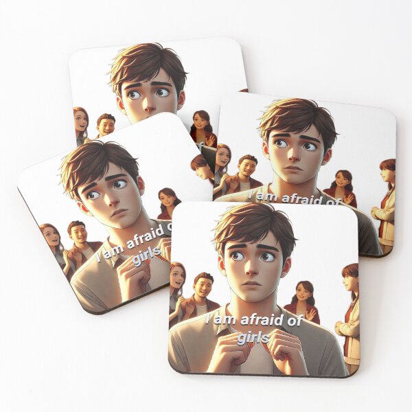 Item preview, The guy is afraid of girls. designed and sold by ChernivtsiSkoda.