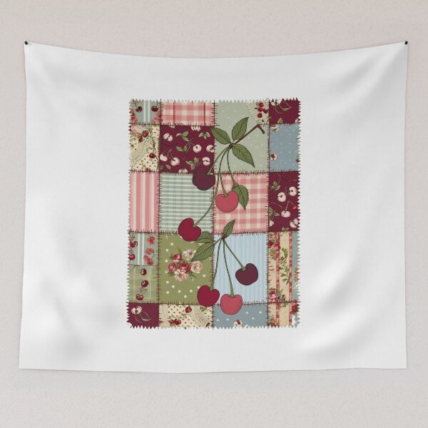 Item preview, Cherry Vintage Stamp Cottagecore Design designed and sold by AdaMerch.