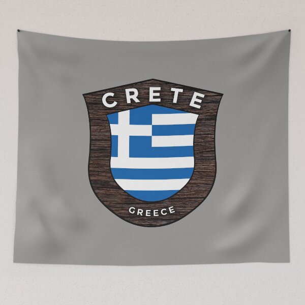 Item preview, Crete Greece Emblem Flag designed and sold by World Designs.