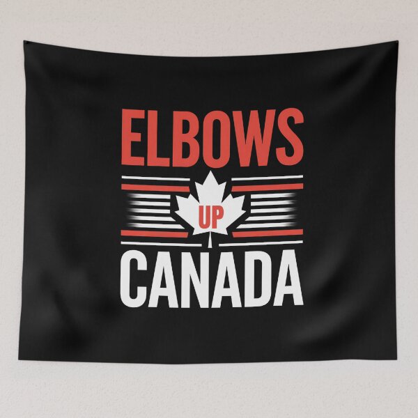 Item preview, Elbows Up Canada - This is the perfect gift for hockey fans, proud Canadians, and those who stand for independence and strength. designed and sold by ZyziowskyArt.