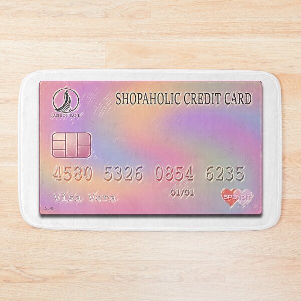 Item preview, Shopaholic Credit Card - Fashion Bank designed and sold by Hen-C-Art.