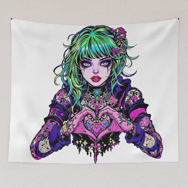Item preview, punk girl designed and sold by rajdigitalarts.