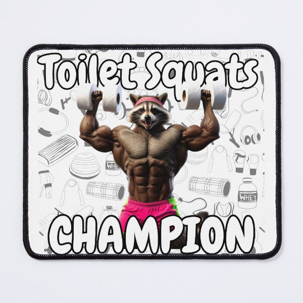 Item preview, Gym Raccoon Workout Design designed and sold by AdaMerch.