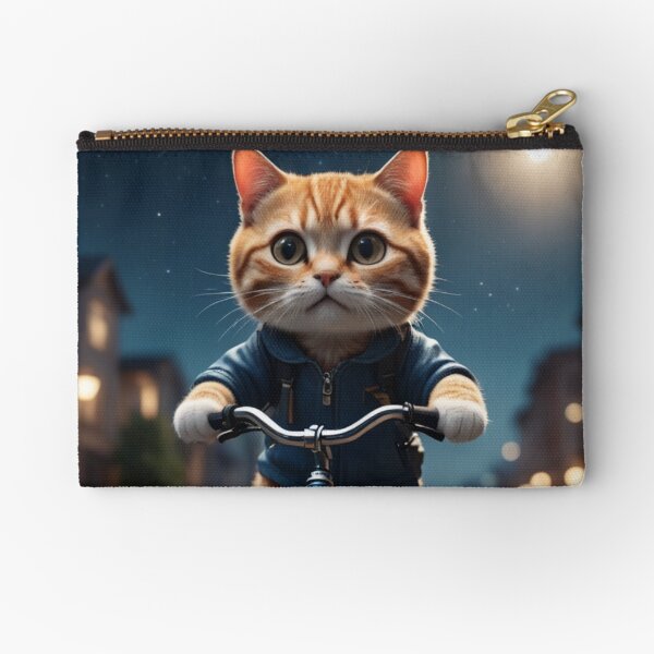 Item preview, Explore the Fun Side of Space with a Cool Cat Riding a Bicycle designed and sold by HeHe-Creators.