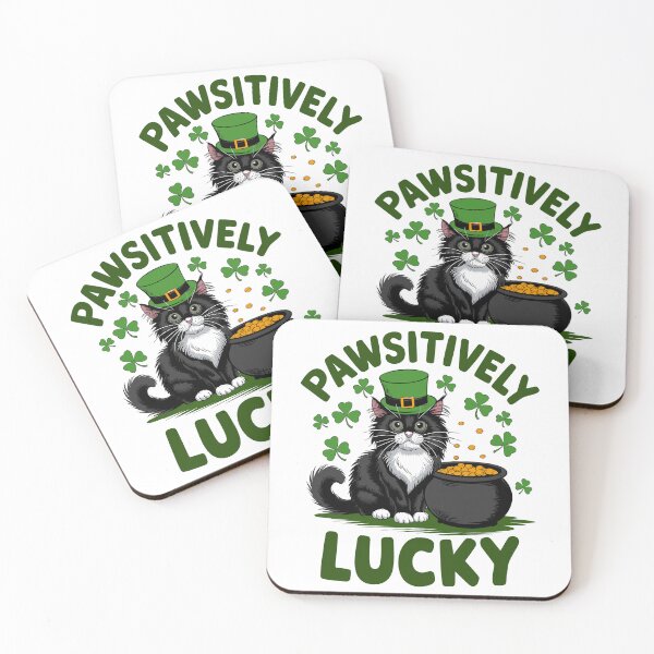 Item preview, Pawsitively Lucky – Cute St. Patrick’s Day Cat designed and sold by Taans-Creation.