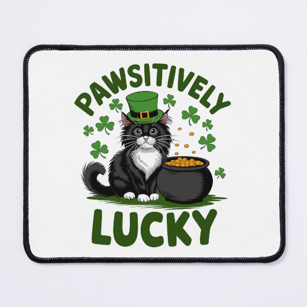 Item preview, Pawsitively Lucky – Cute St. Patrick’s Day Cat designed and sold by Taans-Creation.