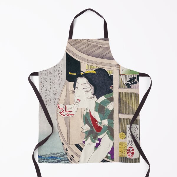 Item preview, Ukiyo-e: Yoshitoshi's "Mitate Taii-zin Series / Hands to Wash" designed and sold by store-wasabi.