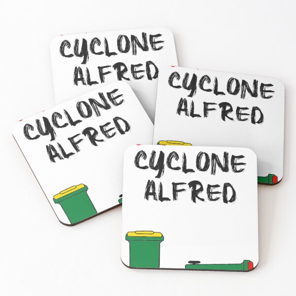 Item preview, I Survived Cyclone Alfred | Funny Wheelie Bin Design designed and sold by seekfirstmerch.