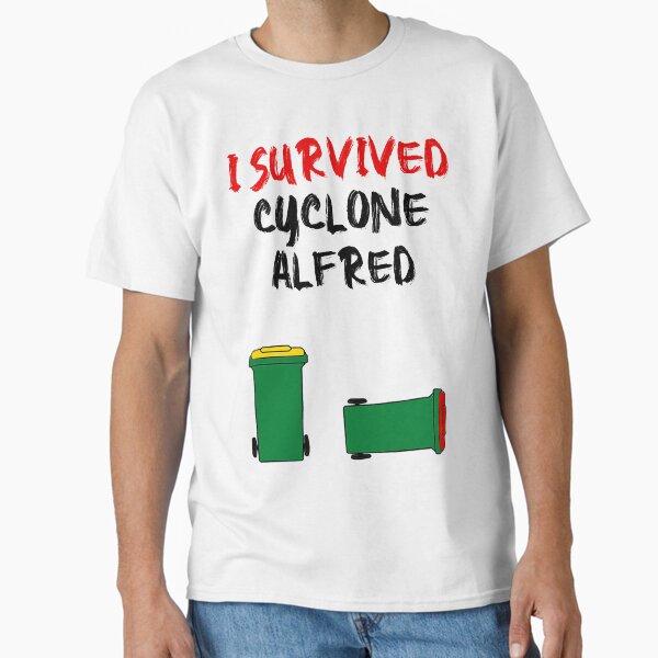 Item preview, I Survived Cyclone Alfred | Funny Wheelie Bin Design designed and sold by seekfirstmerch.