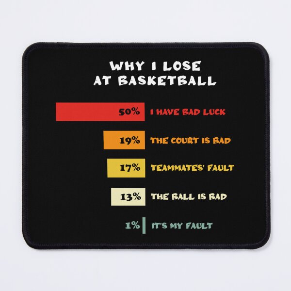 Item preview, Why I Lose At Basketball | Stats | ball | Balling | Not My Fault designed and sold by beDiceDesigns.