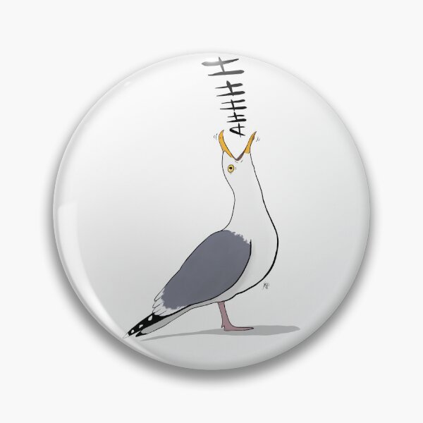 Item preview, Screaming Seagull “AHHHH” designed and sold by KSPillustration.