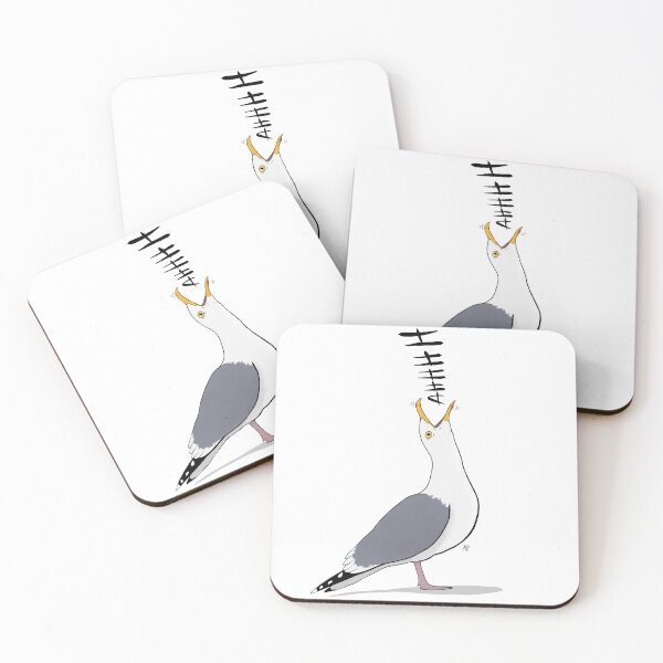 Item preview, Screaming Seagull “AHHHH” designed and sold by KSPillustration.