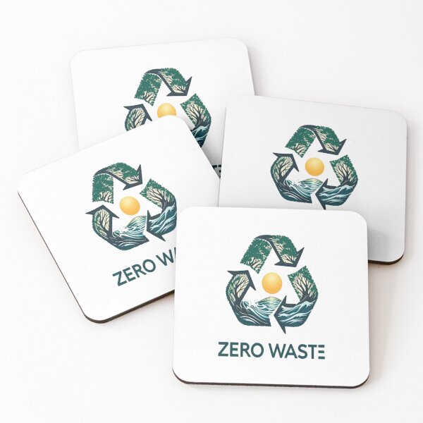 Item preview, ZERO WASTE – Recycling Symbol with Nature Elements  Premium Cool Trendy Best Gift designed and sold by Imaginarium of Chaos falcon88 .
