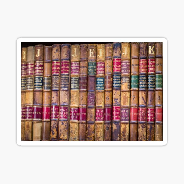 Old Vintage Decaying Book Texture Sticker