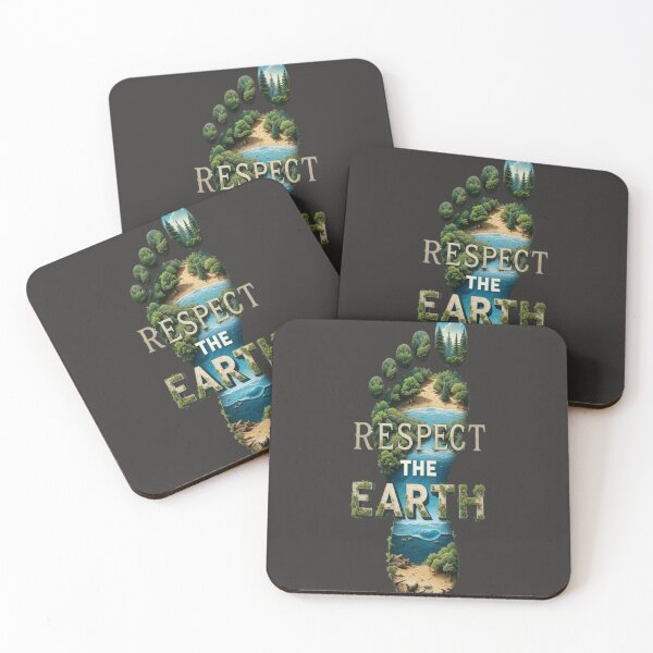 Item preview, RESPECT THE EARTH – Footprint Shaped Planet  Premium Cool Trendy Best Gift designed and sold by Imaginarium of Chaos falcon88 .