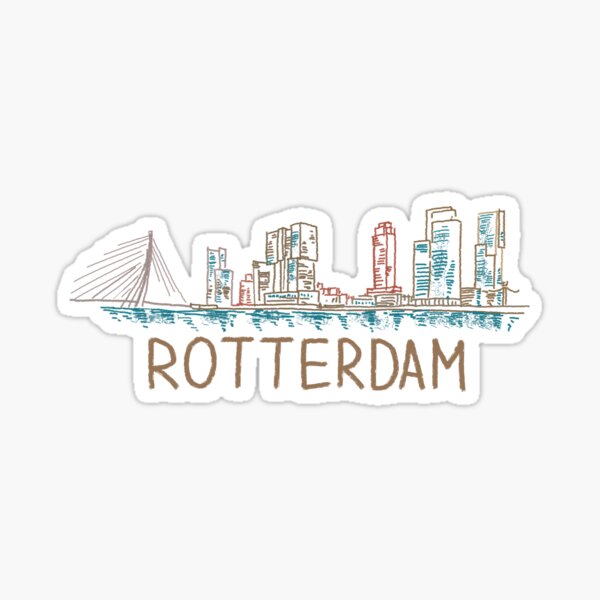Aperçu de l'œuvre Cadeau souvenir de Rotterdam aux Pays-Bas pour les touristes créée et vendue par MichaeIRellov.