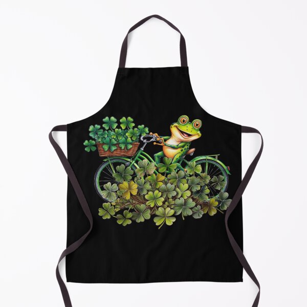 Item preview, Lucky Vibes Frog Irish Holiday Bicycle  designed and sold by Design_Your_Day.