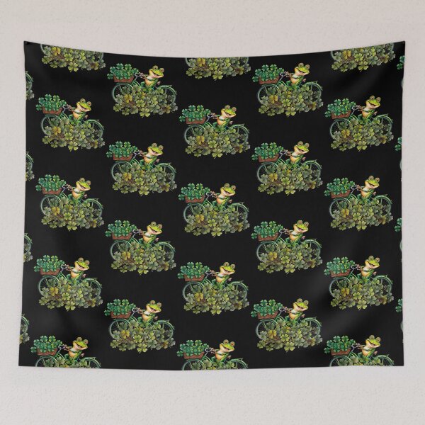 Item preview, Lucky Vibes Frog Irish Holiday Bicycle designed and sold by Design_Your_Day.