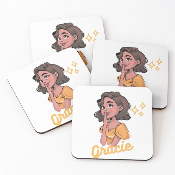 Artikelvorschau, Gracie Abrams Kunstaufkleber, Gracie Abrams Cartoon T-Shirt entworfen und verkauft von Bits & Bops Boutique.