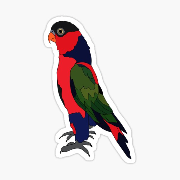 Vista previa del artículo con la obra «Lory Black-Capped», diseñado y vendido por nolessjess.
