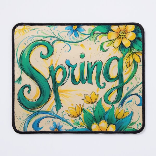 Item preview, Spring Floral Typography designed and sold by Moss and Moon Studio.
