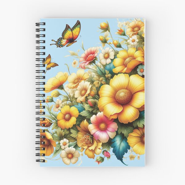 Item preview, Cosmos Flower Bloom And Butterflies D1 designed and sold by HappyHavenStu.