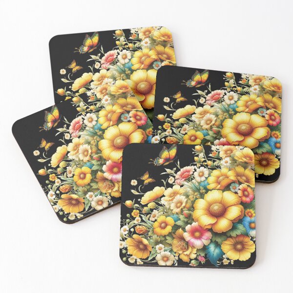 Item preview, Cosmos Flower Bloom And Butterflies D1 designed and sold by HappyHavenStu.
