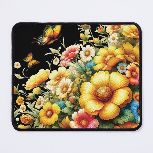 Item preview, Cosmos Flower Bloom And Butterflies D1 designed and sold by HappyHavenStu.