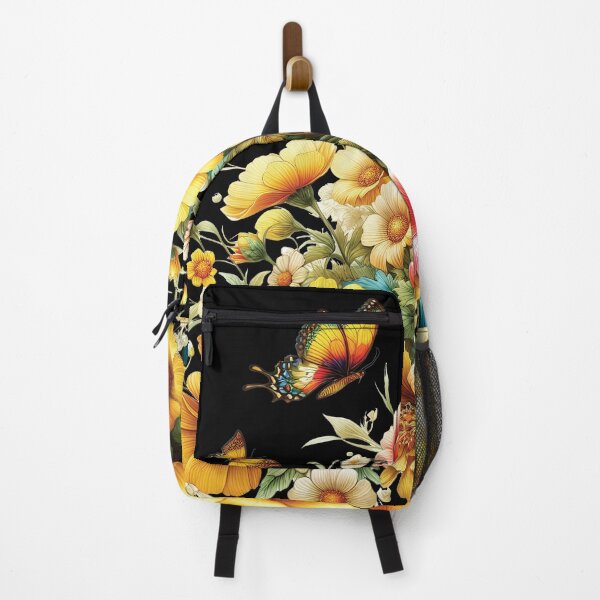 Item preview, Cosmos Flower Bloom And Butterflies D1 designed and sold by HappyHavenStu.