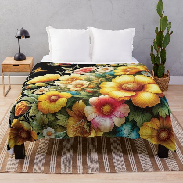 Item preview, Cosmos Flower Bloom And Butterflies D1 designed and sold by HappyHavenStu.