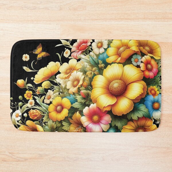 Item preview, Cosmos Flower Bloom And Butterflies D1 designed and sold by HappyHavenStu.