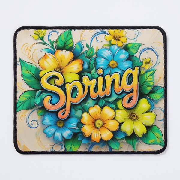 Item preview, Spring Floral Typography designed and sold by Moss and Moon Studio.