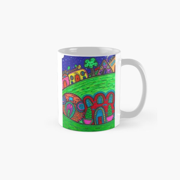 Vista previa del artículo con la obra «Pueblo de colores», diseñado y vendido por Guti-nine.
