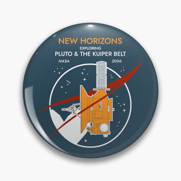 Item preview, New Horizons Space Probe (Exploring Pluto and the Kuiper Belt) NASA 2006 Commemorative Badge designed and sold by BGALAXY.