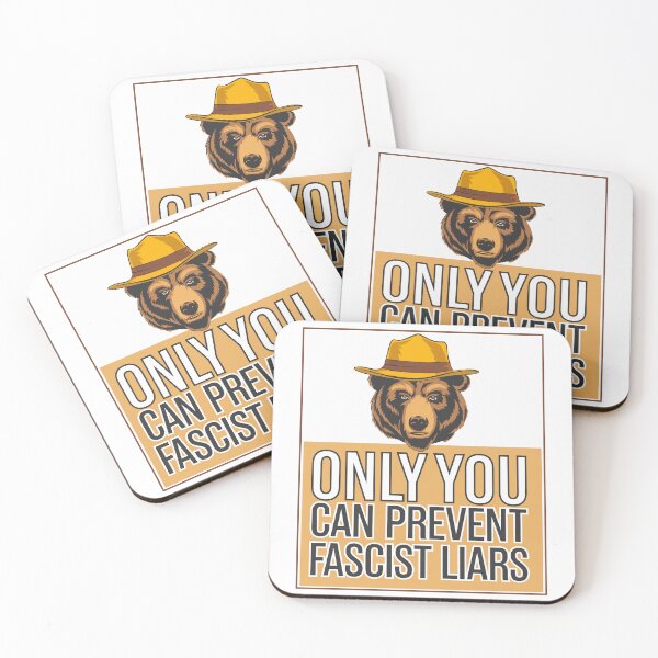 Item preview, Only You Can Prevent Fascist Liars designed and sold by Angry Swan Designs.